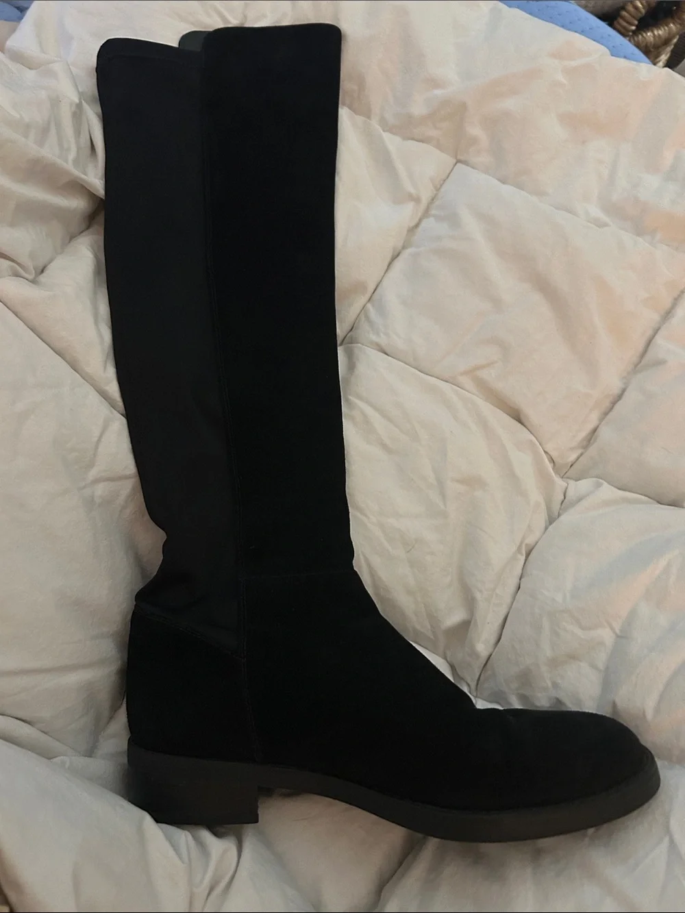 Blondo soft suede/stretch calf tall waterproof boots